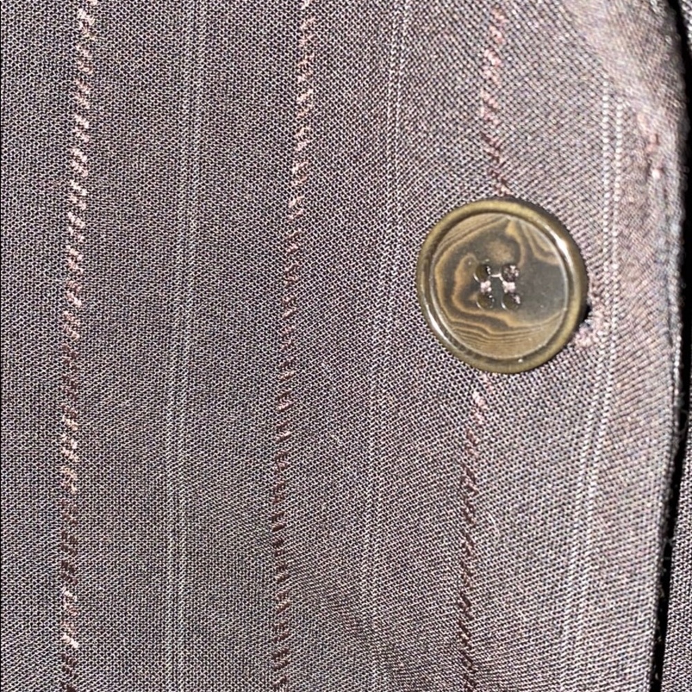 Black Pinstriped Theory Blazer - Picture 2 of 7
